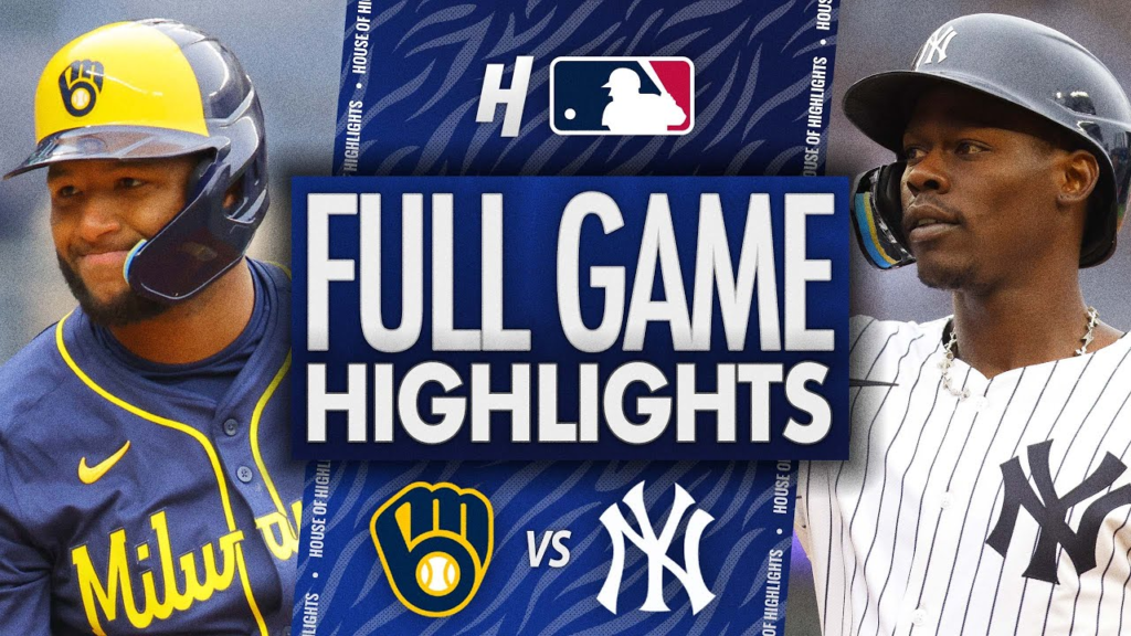 milwaukee brewers vs new york yankees match player stats