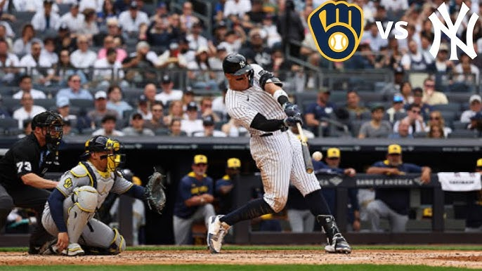milwaukee brewers vs new york yankees match player stats