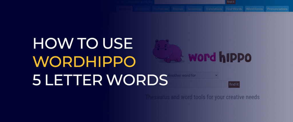 wordhippo 5 letter words