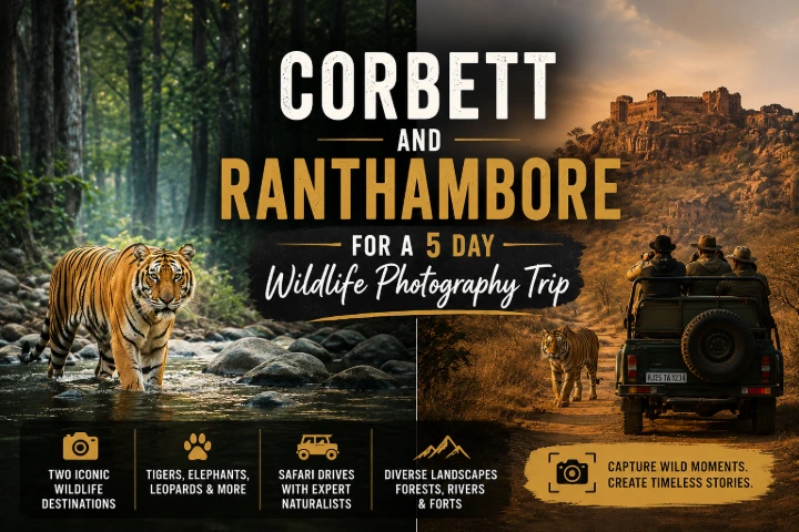 compare corbett and ranthambore for a 5 day wildlife photography trip in november on a 50k budget
